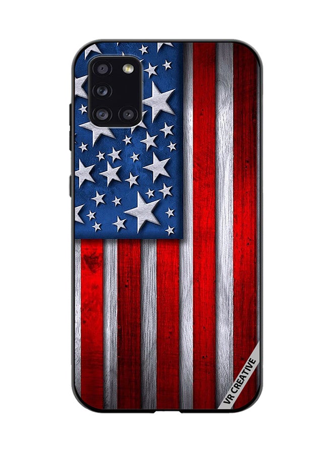 VR CREATIVE Protective Case Cover For Samsung Galaxy A31 Usa Flag Design Multicolour - Image 1