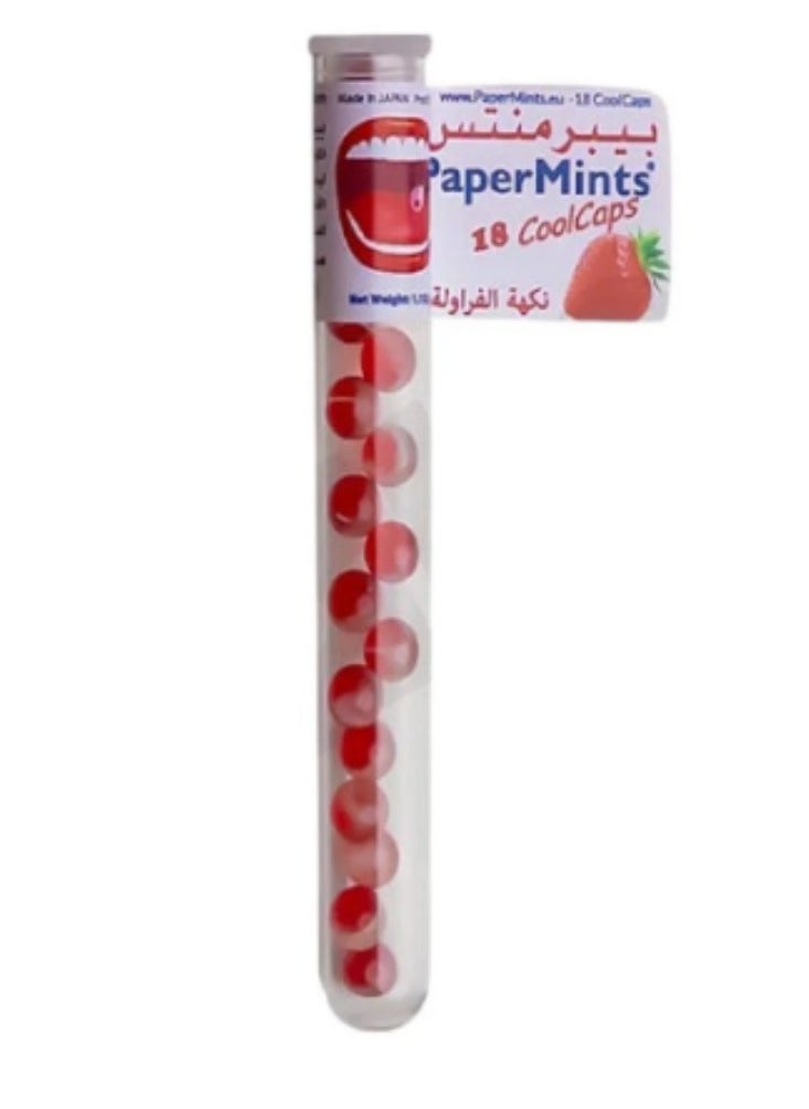 بيبرمينتس حبيبات معطره بيبر منتس , 18 حبة , نكهة الفراولة  - Image 1