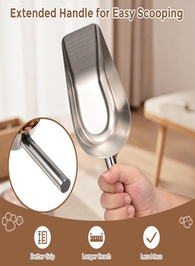 Mutclord Pet cat-dog food-scoop measuring 1-cup - Food-grade 304 stainless steel material | 1-Cup capacity | Precision scale measurements - Image 5