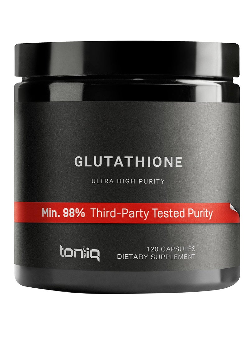 Toniiq Ultra High Strength Glutathione Capsules 1000 Mg With Concentrated Formula 120 Pieces  - Image 1