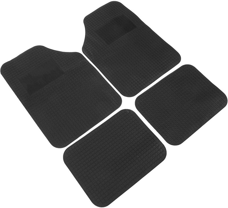 Universal 4PCS PVC Car Floor Mats Set Non Slip Waterproof Full Coverage Protection - Image 1