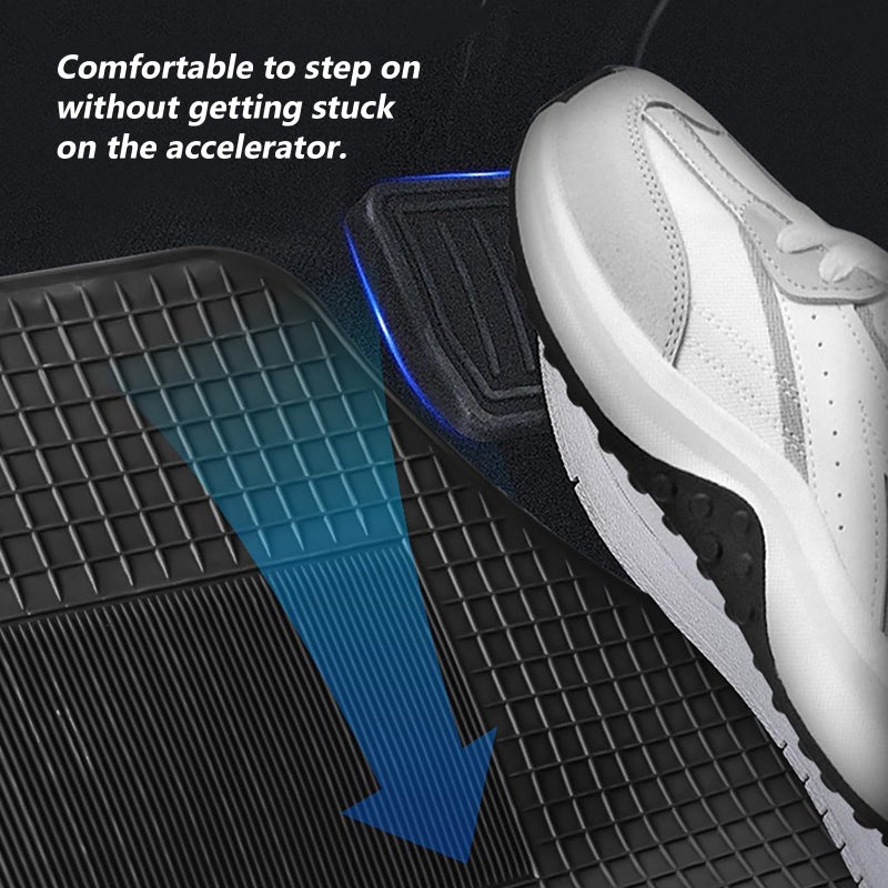 Universal 4PCS PVC Car Floor Mats Set Non Slip Waterproof Full Coverage Protection - Image 4