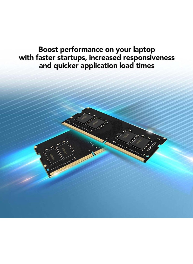 ليكسار ذاكرة الوصول العشوائي SODIMM DDR4 8 جيجابايت 3200 ميجاهرتز، ذاكرة كمبيوتر محمول SODIMM 260 دبوس، SO-DIMM عالية الأداء، ذاكرة كمبيوتر محمول للكمبيوتر الشخصي (LD4AS008G-B3200GSST) - Image 5