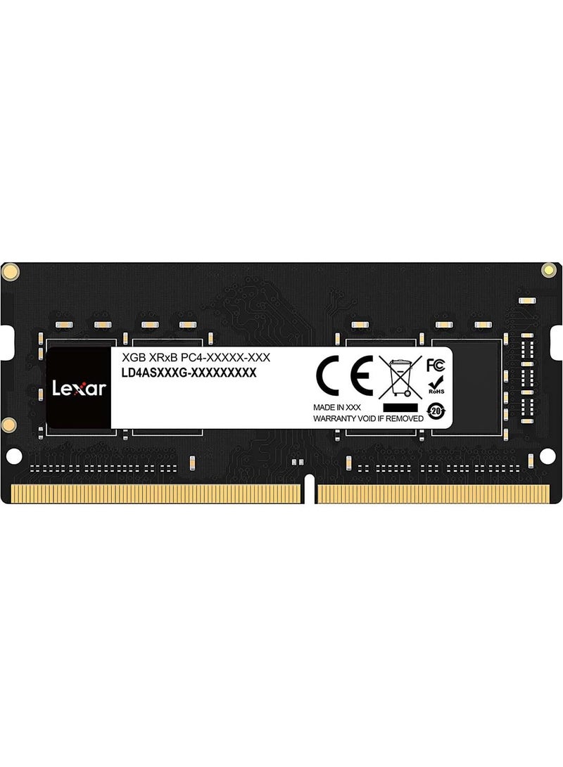 ليكسار ذاكرة الوصول العشوائي SODIMM DDR4 8 جيجابايت 3200 ميجاهرتز، ذاكرة كمبيوتر محمول SODIMM 260 دبوس، SO-DIMM عالية الأداء، ذاكرة كمبيوتر محمول للكمبيوتر الشخصي (LD4AS008G-B3200GSST) - Image 1