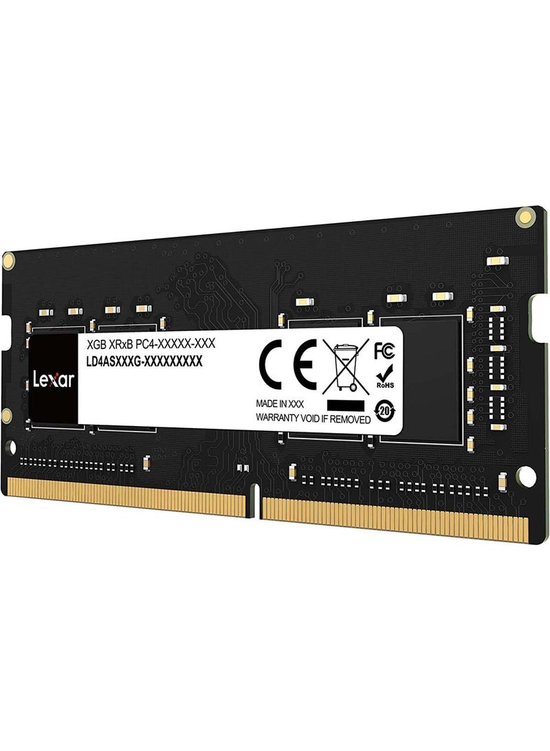 ليكسار ذاكرة الوصول العشوائي SODIMM DDR4 8 جيجابايت 3200 ميجاهرتز، ذاكرة كمبيوتر محمول SODIMM 260 دبوس، SO-DIMM عالية الأداء، ذاكرة كمبيوتر محمول للكمبيوتر الشخصي (LD4AS008G-B3200GSST) - Image 2