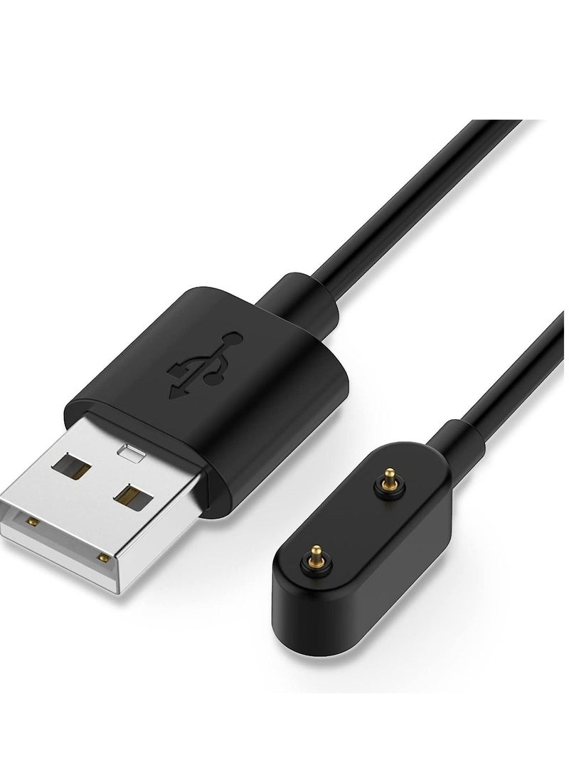 شاحن متوافق مع ساعة هواوي فيت، كابل شحن USB قاعدة شاحن حامل لشاشة هواوي باند 6 (أبيض) - Image 1