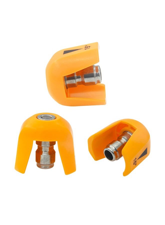 KIBBEH 5 Pack Quick Connect Pressure Washer Nozzle Tips - Compatible with Sun Joe SPX 3000 Series & Universal Pressure Washers, Quick Connect Spray Tip Set(0°, 15°, 25°, 40°, Soap) - Image 5