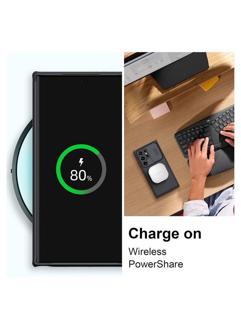 Nillkin for Galaxy S24 Ultra Case,CamShield Pro for Samsung Galaxy S24 Ultra Case with Slide Camera Cover, Slim Stylish, S24 Ultra Case,Black - Image 3