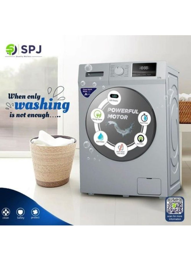 SPJ SPJ 6 kg Front‑Load Fully Automatic Washing Machine – Model FLFAMX‑6KWT (LED Display, Multiple Programs, A++ Energy)  - Image 4