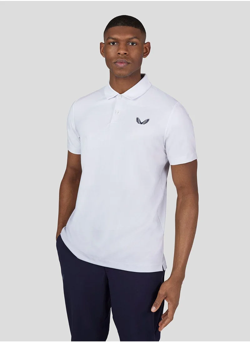 كاستور Men'S Golf Printed Polo - White