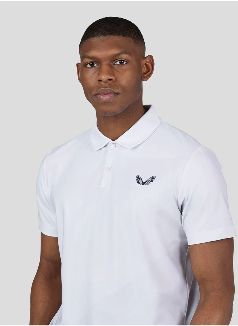 كاستور Men'S Golf Printed Polo - White