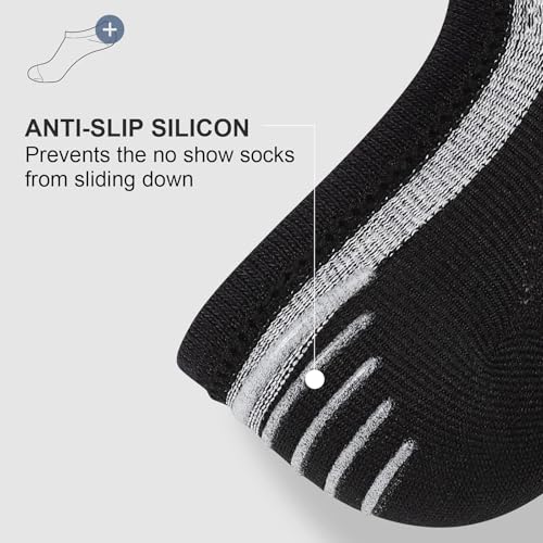 wernies Men No Show Socks, Low Cut Ankle Sock, Men Short Socks Casual Cotton Black Size 11-13 - Image 4