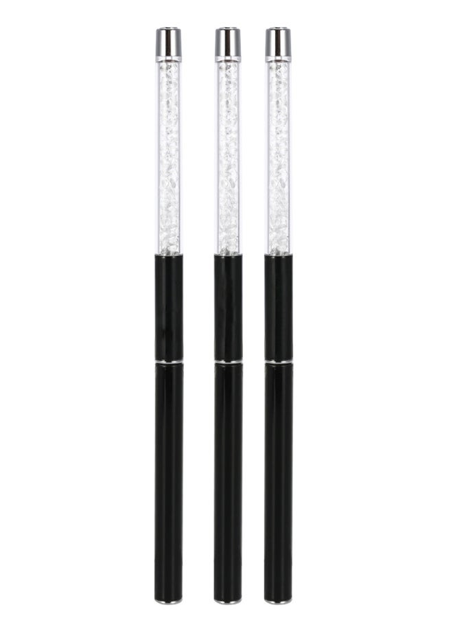 BQAN Nail Art Painting Brush 11mm Crystal Acrylic Nail Art UV Gel Painting Line Brush Nylon Hair Pen Manicure Nail Liner Tool - Image 4