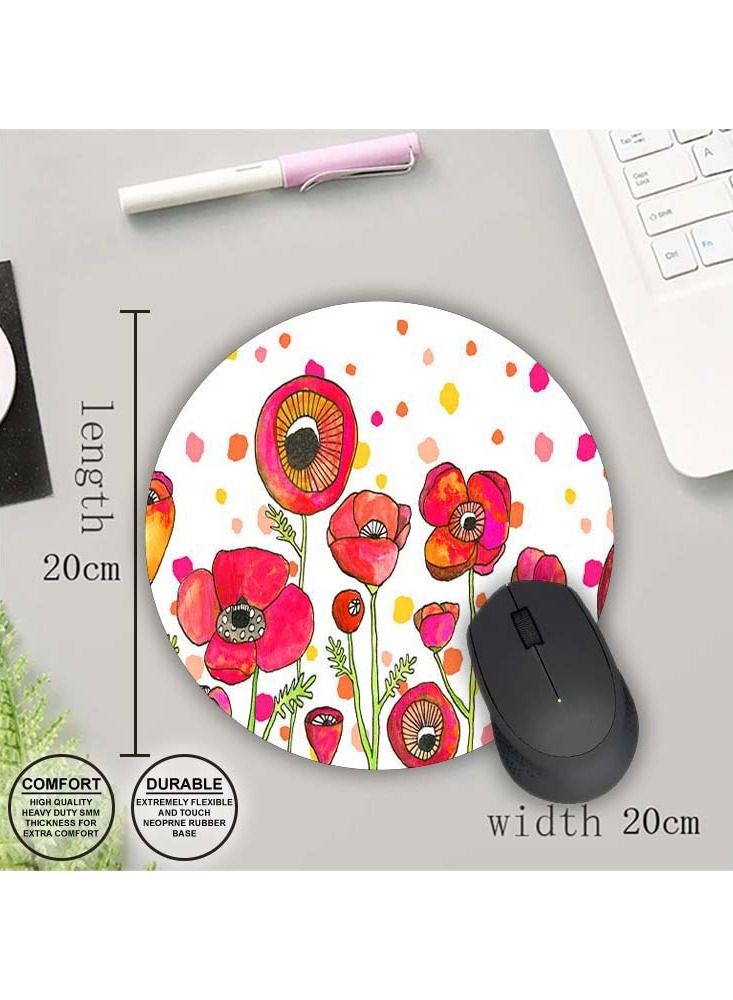 Protective Printed Mouse Pad Round - Image 1