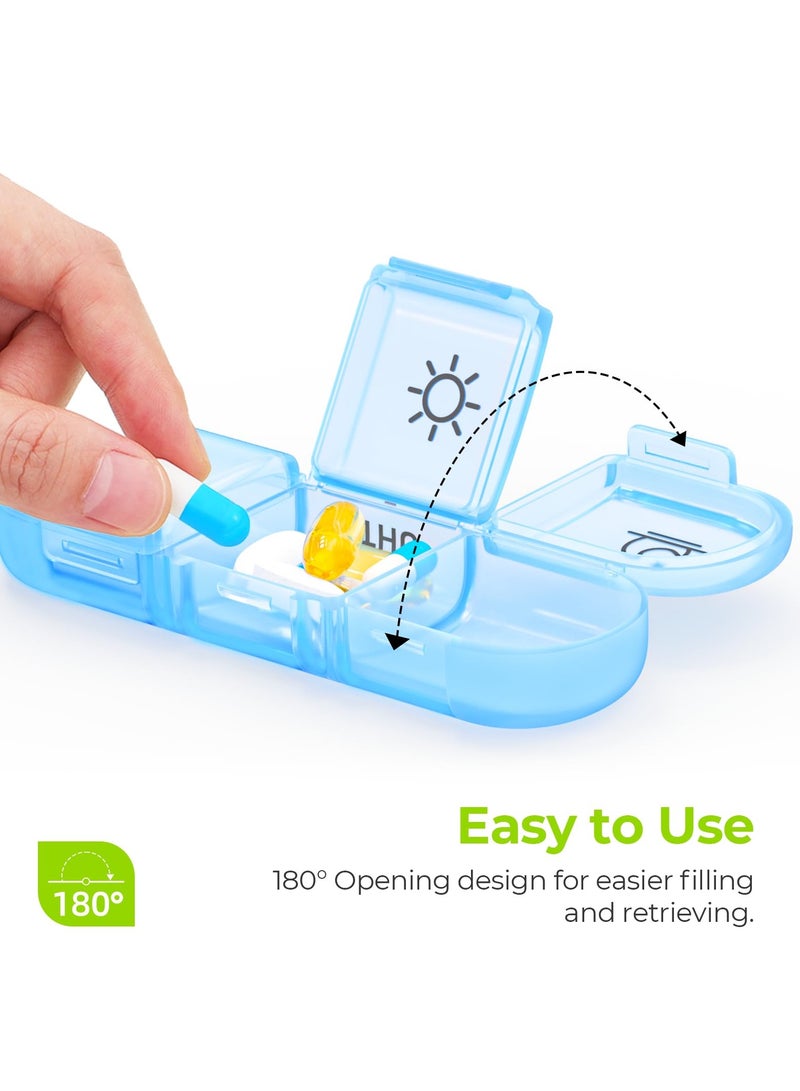 Pill Organizer 3 Times a Day, Large Weekly Pill Case 7 Day, Daily Pill Box with 21 Compartments, Pill Dispenser Supplement Holder for Pills/Vitamin/Fish Oil - Image 2