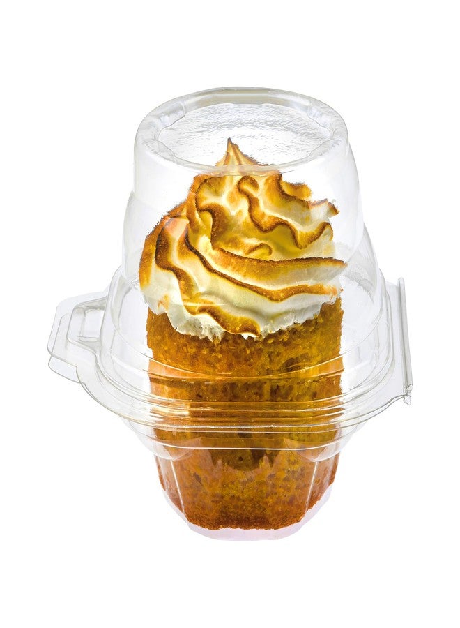 Green Direct Clear Stackable Cupcake Boxes Disposable Individual Cupcake Containers Airtight With Lid Plastic Carrier Bpa Free Cupcake - 25 - Image 1