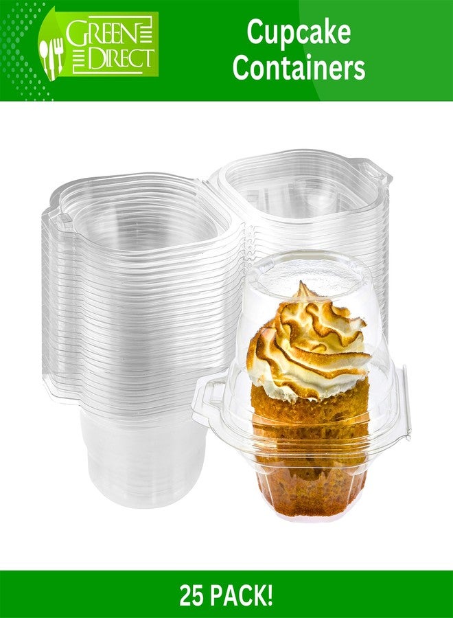 Green Direct Clear Stackable Cupcake Boxes Disposable Individual Cupcake Containers Airtight With Lid Plastic Carrier Bpa Free Cupcake - 25 - Image 2