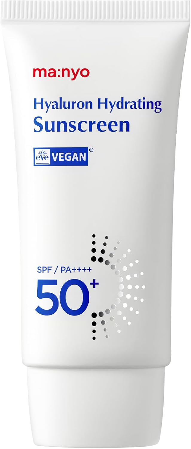 manyo Hyaluron Hydrating Sunscreen 50ml 169 fl oz SPF 50 Lightweight Vegan Wide Spectrum UV Protection Sunscreen 50ml