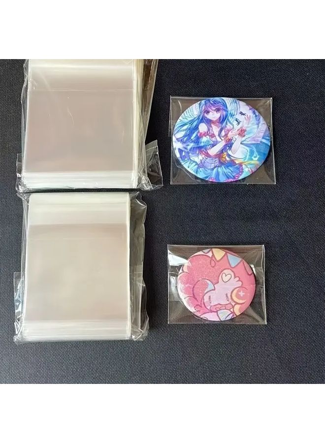 Clear Poly Bags With Hook Loop Closure 12x18cm 100 Pack Disposable Stain Resistant - Image 3