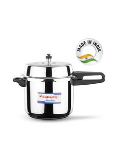 BUTTERFLY 10Liters Butterfly BL-10L Durable And Elegant Design Stainless Steel Pressure Cooker With Lid, Induction Compatible Silver  - Image 2