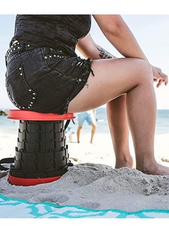 Yuwell Portable Telescopic Camping Stool Retractable Stool Adjustable Collapsible Seat For Camping Fishing Hiking Travel BBQ And Garden Adjustable Plastic Stools  - Image 2