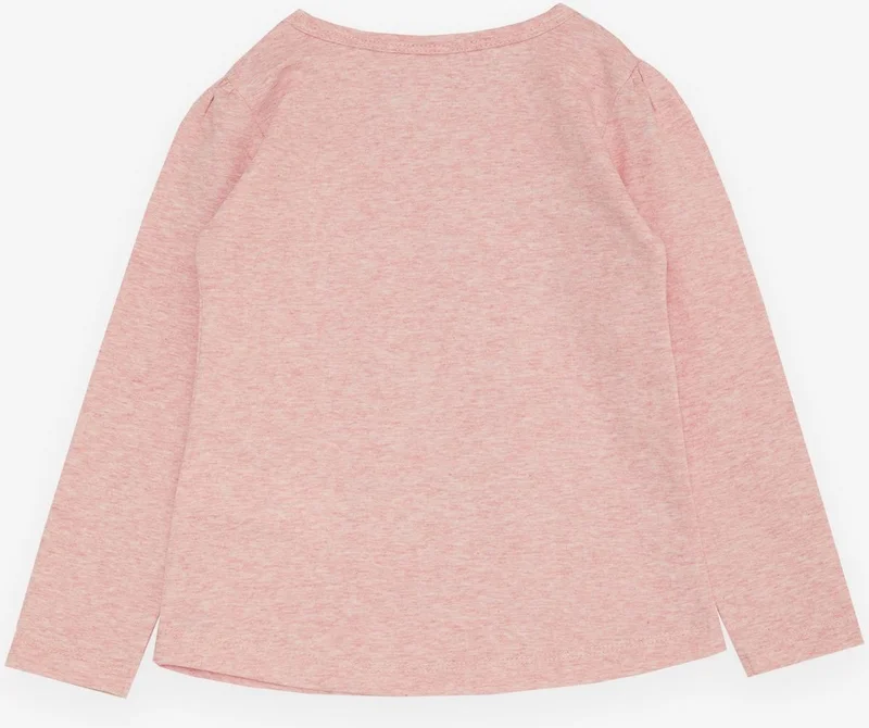 بريز Girl Long Sleeve T-Shirt Girl Who Feels Like an Artist Printed 3-8 Years Old, Salmon Melange