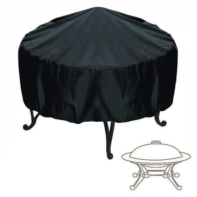 waterproof Patio Fire Pit Cover Uv Protector Grill Shelter Garden Bbq Furniture Covers(75*30cm) - Image 4