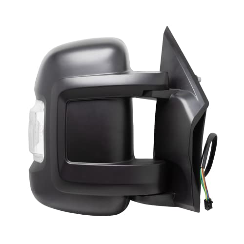 Spieg 20142022 Ram Promaster 1500 2500 3500 Passenger Side Mirror Replacement Short Arm Right Side View Mirror Assembly Power Folding Heated Turn Signal Light Textured Black 82 Pins CH1321432