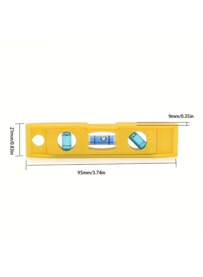 أداة قياس صناعية محمولة صفراء بمستوى فقاعات دقيق مغناطيسي مع سلسلة - Image 2