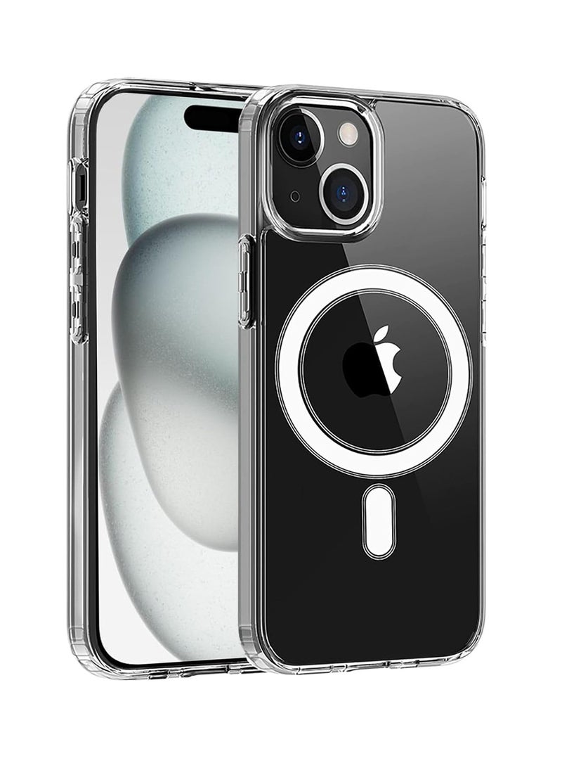 DUSALA IPhone 15 Case Camera Control Compatible with MagSafe Shockproof Military-Grade Protection Magnetic Phone Case for iPhone 15 Classic Hybrid Case Clear - Image 1