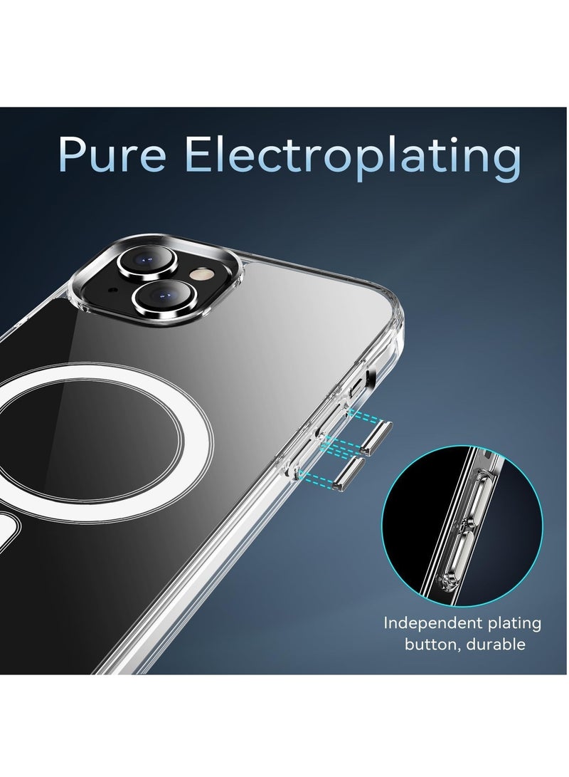 DUSALA IPhone 15 Case Camera Control Compatible with MagSafe Shockproof Military-Grade Protection Magnetic Phone Case for iPhone 15 Classic Hybrid Case Clear - Image 5