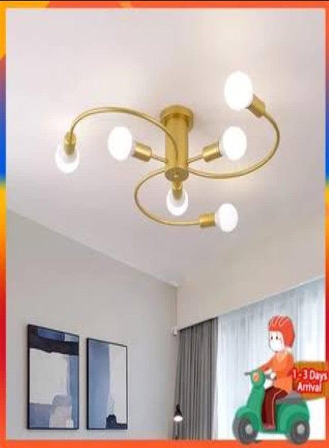 Avior Ceiling Chandelier (Jhumar) for Bedroom, Living Room, Kitchen etc. (Golden) - Image 4