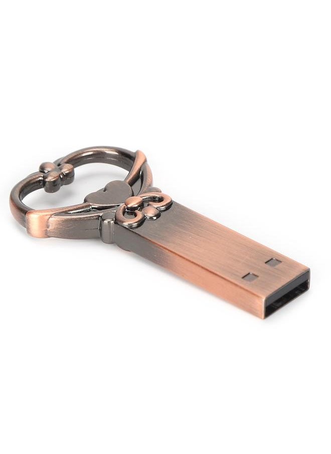 Thoraya USB Flash Memory Stick High Speed Flash Drive Flash Drive Thumb Drive Retro Heart Key Shape Memory Stick Gift 1GB  - Image 3
