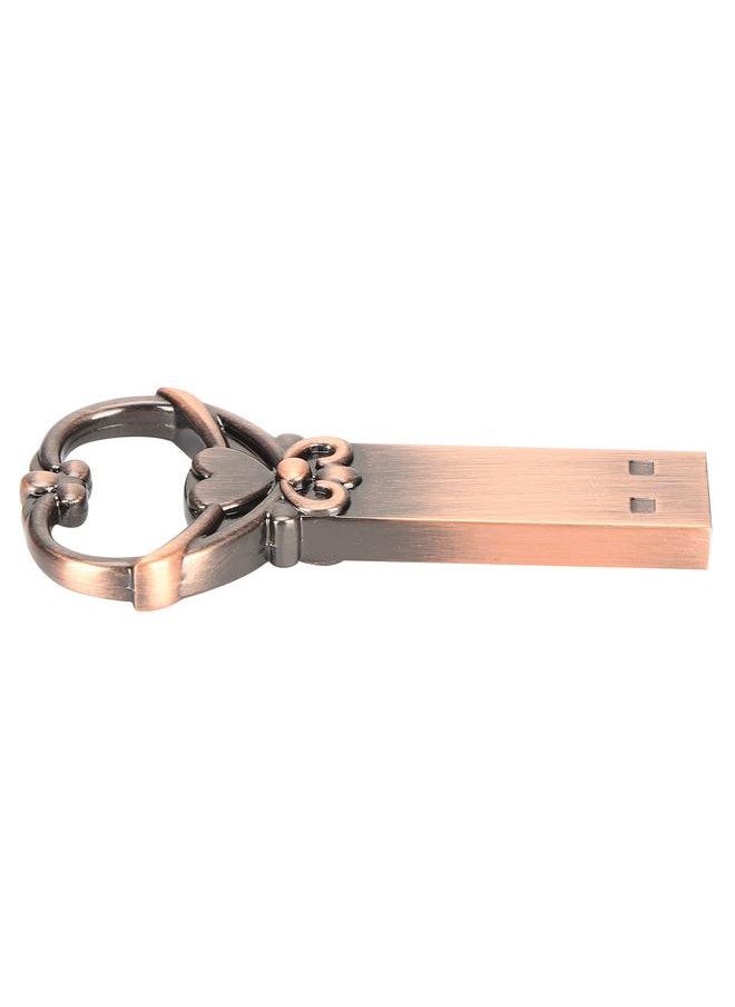 Thoraya USB Flash Memory Stick High Speed Flash Drive Flash Drive Thumb Drive Retro Heart Key Shape Memory Stick Gift 1GB  - Image 4