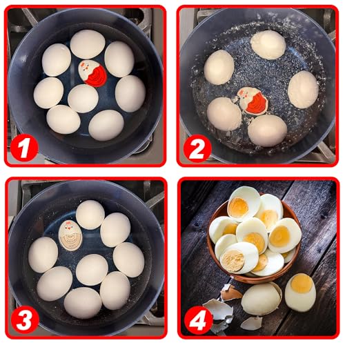 Eggssentials Pack of 2 Red Egg Timer That Goes in Water – Egg Timer for Hard Boiled Eggs and Soft Boiled Eggs, Red Color Fades for Accurate Doneness. - Image 3