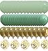 yuqinBB Matte Sage Green Gold Balloons Light Mint Olive Green Balloons for Wedding Neutral Baby Shower Birthday Party Supplies 60 packs Sage green gold - Image 3