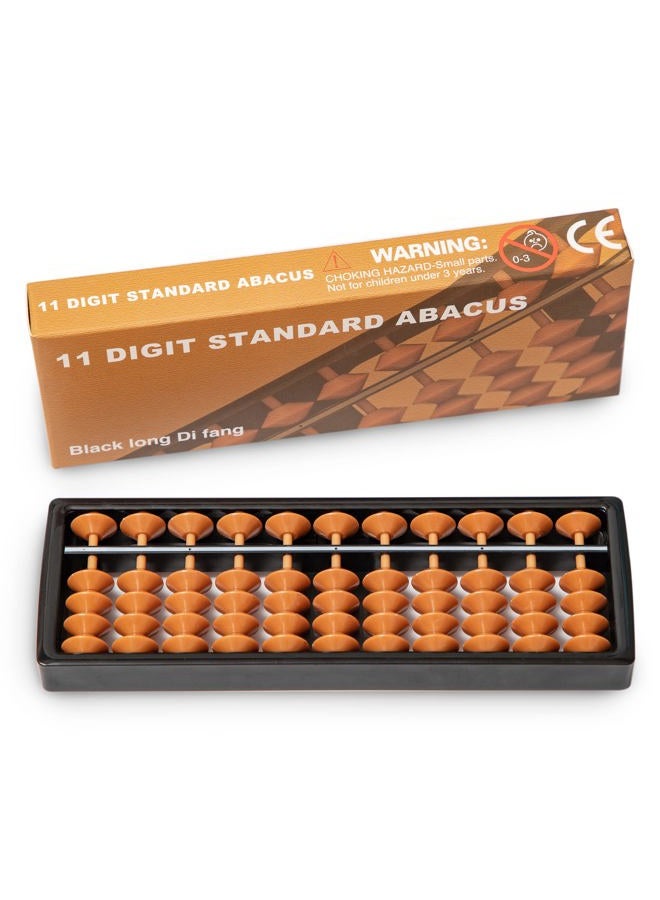 Black long Di fang Digital Standard Abacus-17.8 cm-Professional 11-Column Soroban Calculator (Functional and Educational Tool) - Image 1