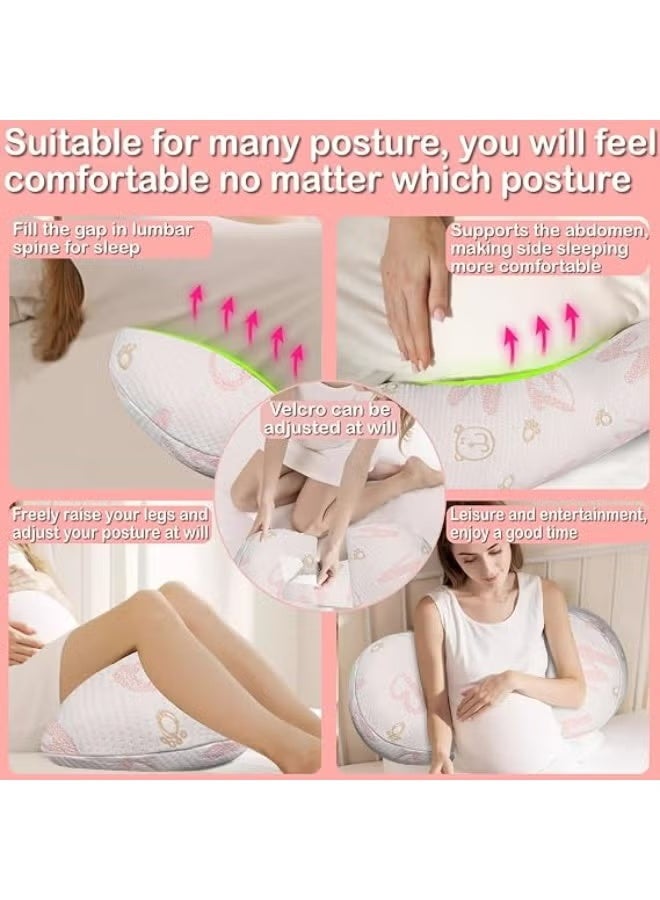 Full Body Pregnancy Pillow for Sleeping and Support, Maternity Body Pillow for Back, Belly, Hips and Legs, Soft Ergonomic Comfort Pillow for Daily Rest - Image 2