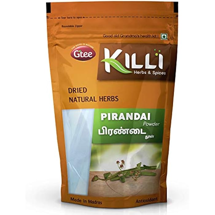 KILLI Pirandai | Hadjod | Veld Grape | Cissus quadrangularis | Nalleru Powder, 100g - Image 1