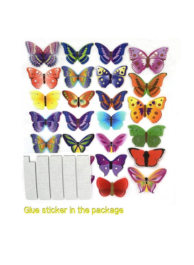 PARLAIM 104Pcs Butterfly Wall Decals For Wall-3D Butterflies Wall Stickers Butterfly Decoration Butterflies Decoration Removable Mural Decals Home Decoration For Kids Nursery Bedroom Living Room Decor - Image 2