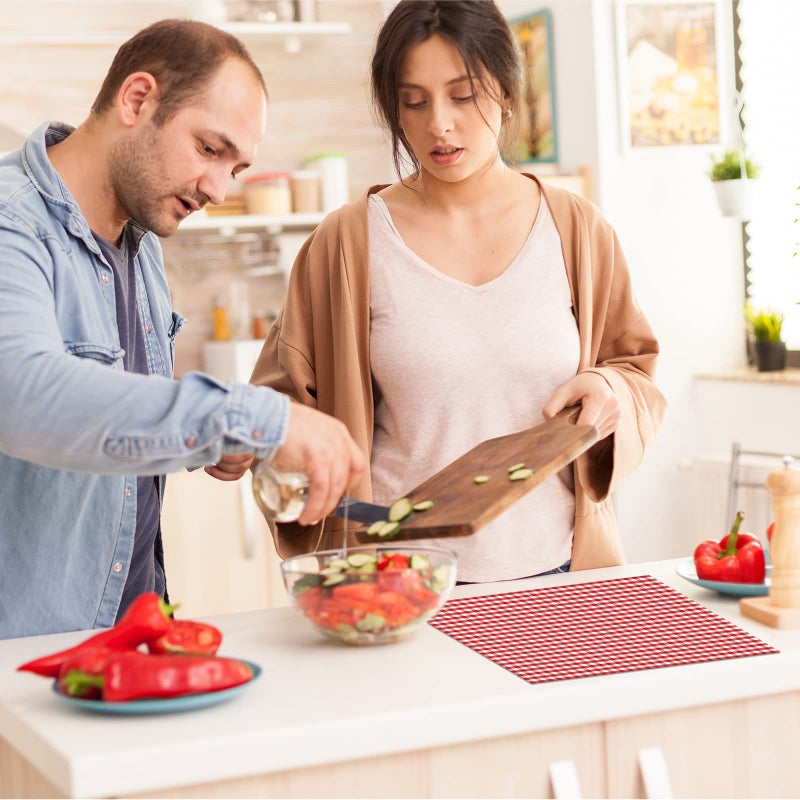 Epakh 120 Pieces Gingham Paper Napkins Bulk Red Buffalo Plaid Napkins Checkered Disposable Guest Towels Set Picnic Theme Paper Hand Towels for Home Dinner Christmas Birthday Wedding Party Supply  3 Ply - Image 5