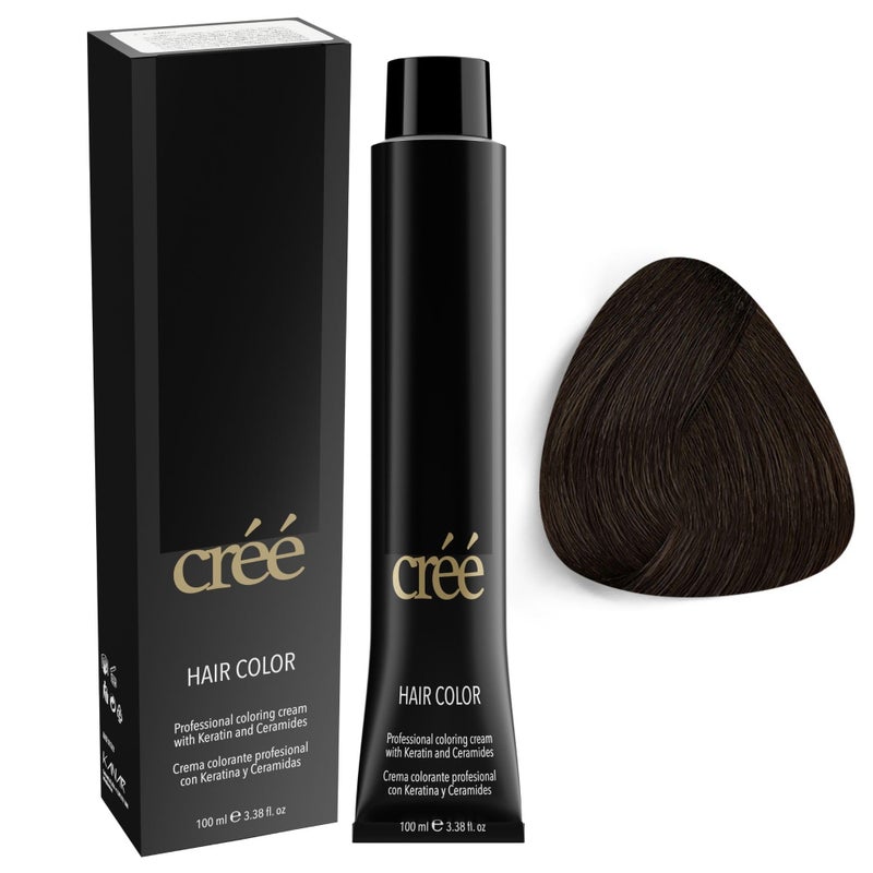 Cree Professional Intense Light Brown Permanent Hair Color Long Lasting Rich Vibrant Gray Coverage 100ml 34 floz