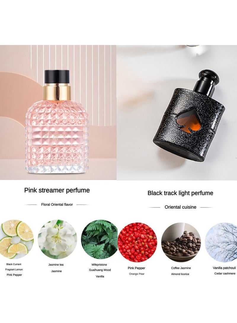 طقم هدايا عطر للنساء، 4 قطع طقم عطر هدايا العطلات لها، عطر زهور منعش طويل الأمد، طقم عطر للسيدات للمواعدة، عيد الميلاد، هدية لصديقة، أو دو بارفان للنساء - Image 3