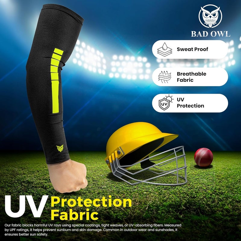 BADOWL V-Fit Premium Sleeves – Breathable, Lightweight, Stretchable Arm Sleeves for Sun Protection, Sports, and Outdoor Activities, Quick-Dry & Comfortable Fit - Image 5