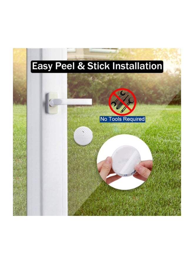 wsdcam Door and Window Alarm Home Hotel Burglar Alarm Sensor Slim Vibration Sensor Alarm 6PCS - Image 4