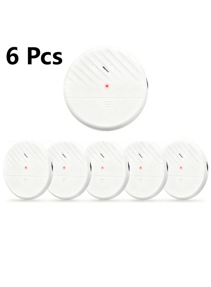 wsdcam Door and Window Alarm Home Hotel Burglar Alarm Sensor Slim Vibration Sensor Alarm 6PCS - Image 1