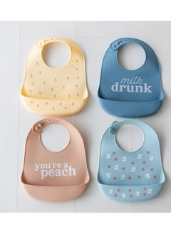 pearhead Silicone Bib Set of 2, Your little one is growing up and ready to start eating like a big kid  - Image 3