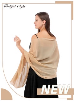 Womens Scarf Shawls and Wraps for Evening Dresses Like Chiffon Silk Scarf for Bridal Wedding