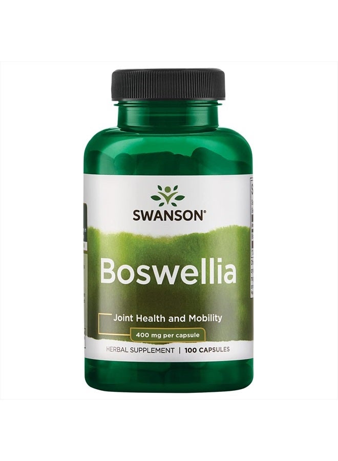 SWANSON Boswellia Joint Flexibility Movement Support Ayurvedic Herb (boswellia serrata Resin) 400 mg per Capsule 800 mg per Serving 100 Count - Image 1