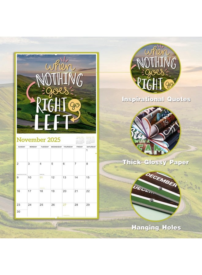 BooQool 2025 Wall Calendar - 12 Months Motivational Calendar 2025, Jan - Dec 2025, 2025 Wall Calendar 12" X 24" (Open), Thick Glossy Paper, Hanging Holes, Large Blocks, Perfect Organizer - Motivational - Image 5